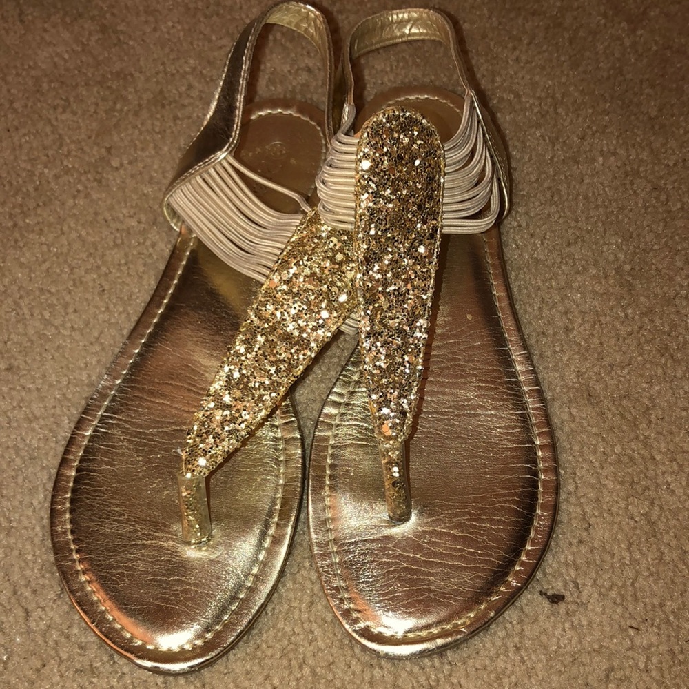 Gold sandals